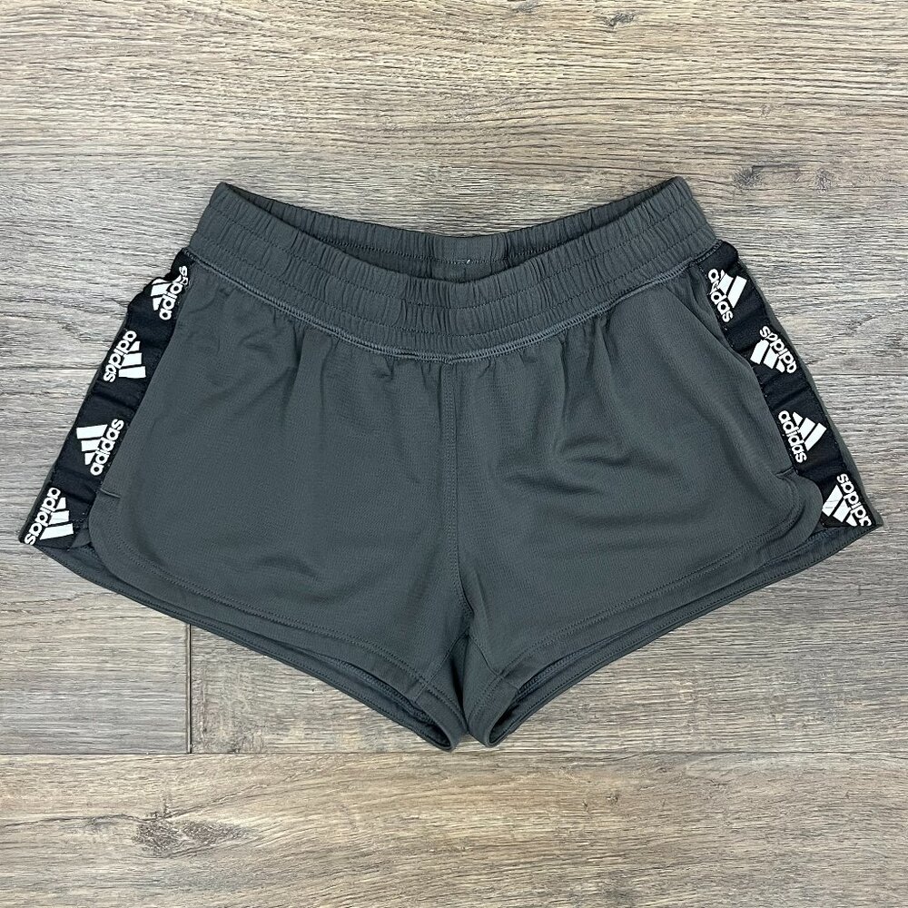 Adidas Gray Woven Athletic Shorts
